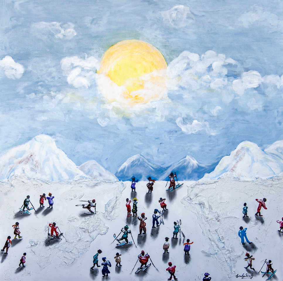 Snow Day — painting by Evelyn Walg